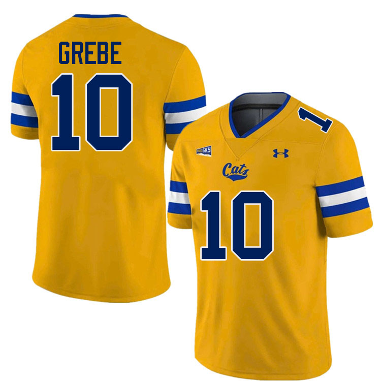 #10 Bryce Grebe Montana State Bobcats Jerseys Football Uniforms Stitched-Navy #10 Bryce Grebe Montana State Bobcats Jerseys Football Uniforms Stitched-Navy